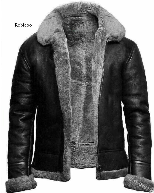 Muške zimske pu kožne jakne Jakna Debele tople parke Unutarnji poslovni kaputi od krznenog flisa Ležerne muške vodootporne puh jakne