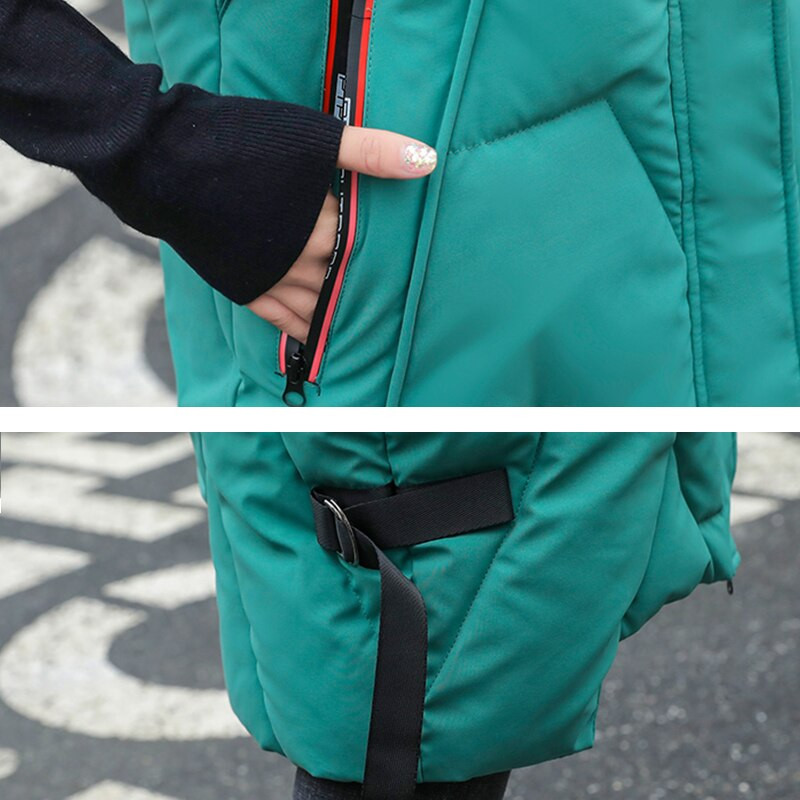 Sieviešu ziemas garā veste, kabatas ar kapuci, ar rāvējslēdzēju polsterētas sieviešu ikdienas jaka, silta stepēta veste sievietēm