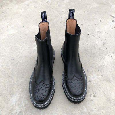 Téli kerek orrú női csizma kényelmes alacsony sarkú csizma fekete/vörös brok platform motoros csizma