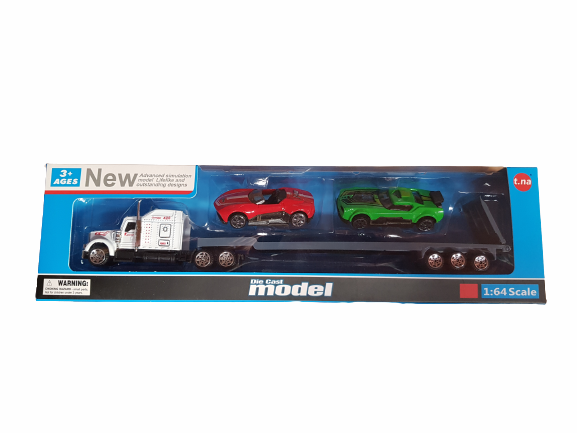 Автовоз Ahelos, Метал/Пластмаса, Бял