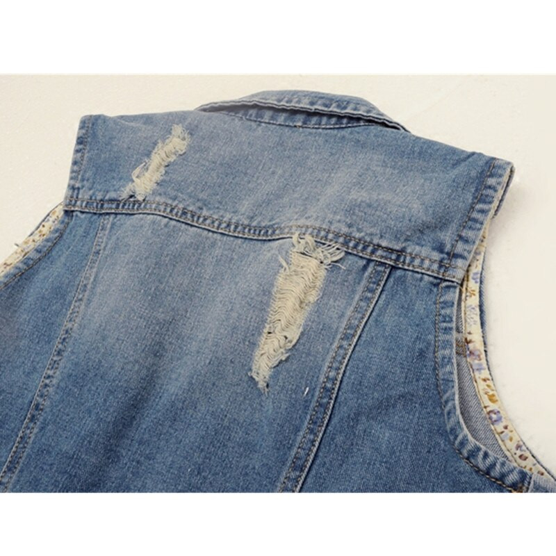 Ženska traper jakna s jednim kopčanjem, prsluk, kratka gornja odjeća, velike veličine, bez rukava, uske traperice, jakna, prsluci, ležerni gornji dijelovi 6XL