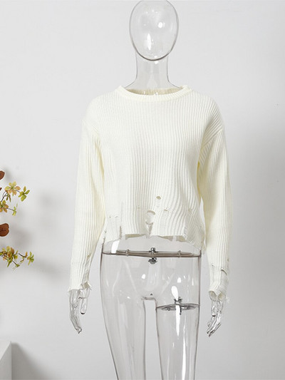 Πράσινα πλεκτά γυναικεία πουλόβερ πουλόβερ Φθινοπωρινά κομψά casual γυναικεία μπλουζάκια με μακρυμάνικο λαιμόκοψη 2022 Χειμερινά χαλαρά γυναικεία πουλόβερ