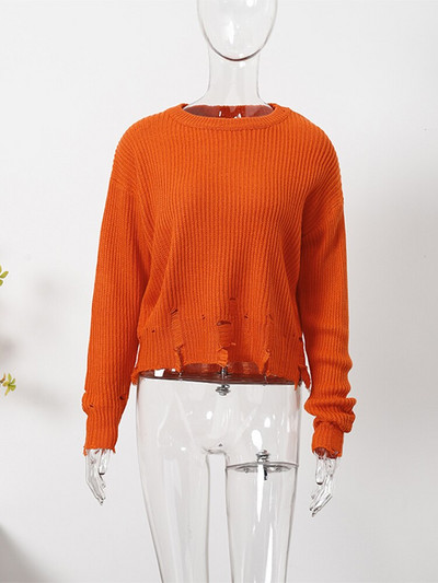 Πράσινα πλεκτά γυναικεία πουλόβερ πουλόβερ Φθινοπωρινά κομψά casual γυναικεία μπλουζάκια με μακρυμάνικο λαιμόκοψη 2022 Χειμερινά χαλαρά γυναικεία πουλόβερ