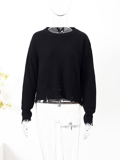 Πράσινα πλεκτά γυναικεία πουλόβερ πουλόβερ Φθινοπωρινά κομψά casual γυναικεία μπλουζάκια με μακρυμάνικο λαιμόκοψη 2022 Χειμερινά χαλαρά γυναικεία πουλόβερ