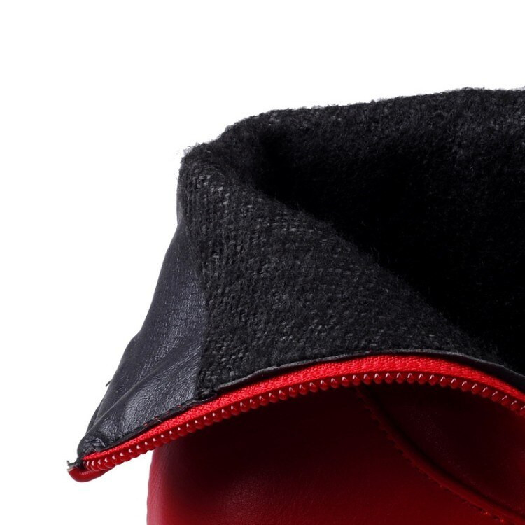 Kurpes Sieviešu zābaki Pavasara augstpapēžu zābaki Puszābaki ar smailiem purngaliem sprādzes zābaki ar rāvējslēdzēju Sieviešu apavi balti liela izmēra rtg5