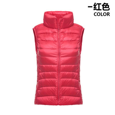 90% balta pīļu dūnu sieviešu veste ziemas Ultra Light Duck Down Vest bez piedurknēm Jaka veste rudens sarkana melna balta zila veste