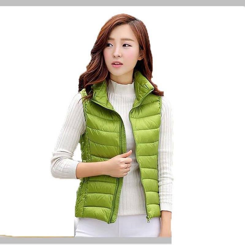 90% balta pīļu dūnu sieviešu veste ziemas Ultra Light Duck Down Vest bez piedurknēm Jaka veste rudens sarkana melna balta zila veste