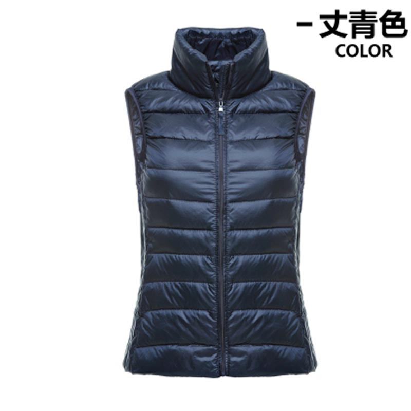 90% balta pīļu dūnu sieviešu veste ziemas Ultra Light Duck Down Vest bez piedurknēm Jaka veste rudens sarkana melna balta zila veste
