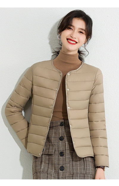 Γυναικεία Μπουφάν Παλτό Χειμερινά Πανωφόρια 2022 Νέο Γυναικείο Φθινοπωρινό Ζεστό Παλτό Lady Ultralight Γυναικείο Αντιανεμικό Ρούχα Parka