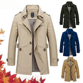 Ανοιξιάτικο φθινόπωρο Ανδρικό νέο επαγγελματικό μακρύ μπουφάν 2021 Casual Windbreaker Ανδρικό παλτό Ανδρικό παλτό