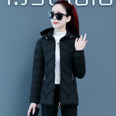 Sieviešu jakas Sieviešu Mēteļi Ziemas Solid Parkas Sieviešu Apģērbs Kapuce Rāvējslēdzējs Silts Jakas Sieviešu Rudens Īpaši Viegls Virsdrēbes