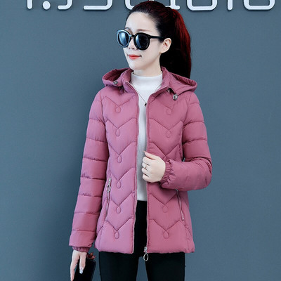 Sieviešu jakas Sieviešu Mēteļi Ziemas Solid Parkas Sieviešu Apģērbs Kapuce Rāvējslēdzējs Silts Jakas Sieviešu Rudens Īpaši Viegls Virsdrēbes