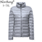 NewBang Plue Size 6xl 7XL Duck Down Jacket Γυναικείο Ultra Light πουπουλένιο μπουφάν Feather Jacket Plus Γυναικείο πανωφόρι Windbreaker παλτό