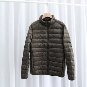 Schinteon vīriešu īpaši viegla baltā pīļu dūnu jaka plāns mēteļa statīvs apkakle pavasaris rudens ikdienas vienkāršs virsdrēbes jauns