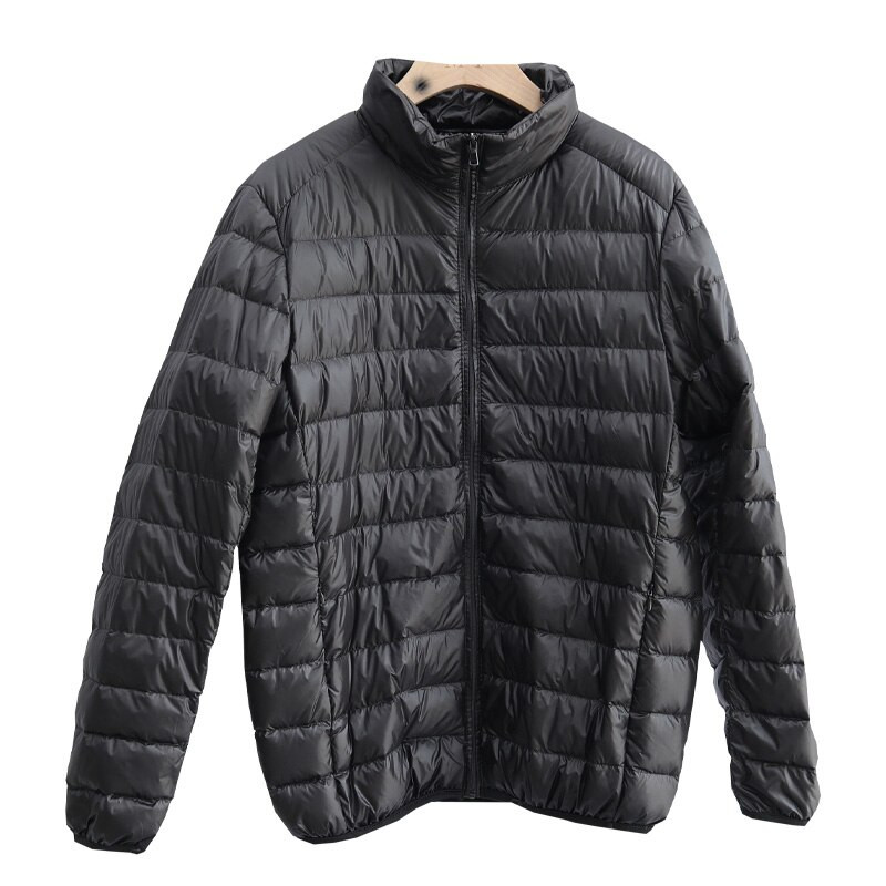 Schinteon vīriešu īpaši viegla baltā pīļu dūnu jaka plāns mēteļa statīvs apkakle pavasaris rudens ikdienas vienkāršs virsdrēbes jauns