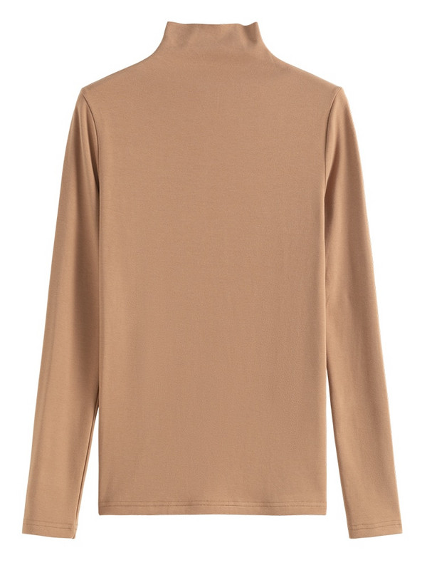 DUSHU džemperis ar garām pilnām piedurknēm, stingrs ikdienas pašizkopšanas sieviešu topi 2021. gada pavasara un ziemas jauns džemperis sievietēm