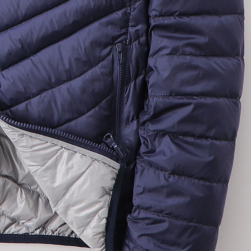 Schinteon vīriešu baltā pīļu dūnu jaka īpaši viegls plāns mētelis ar kapuci abās pusēs valkājams virsdrēbes 2020. gada jaunums