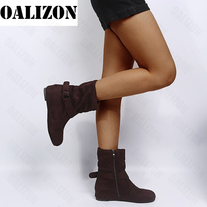 Sieviešu silta sniega modes zābaki, neslīdoši plakani apavi zamšādas 2022. gada jauns ziemas dizainera staigāšanas motocikla zābaki Mujer platformas zābaki, puszābaki