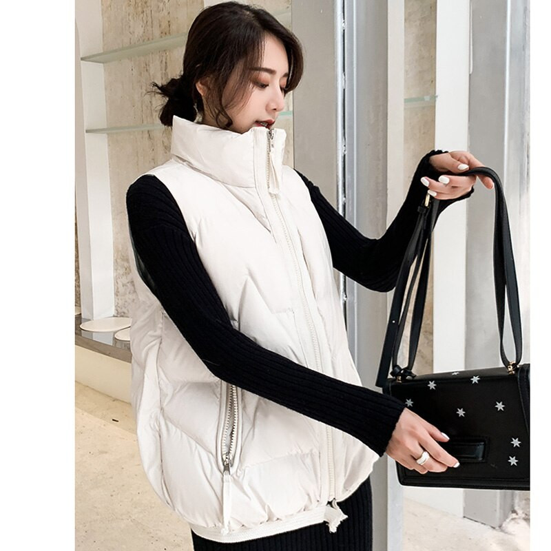 Χειμερινό αμάνικο μπουφάν Γυναικείο πουπουλένιο γιλέκο 2022 Νέο γιλέκο με πούπουλο πάπιας Εξαιρετικά ελαφρύ αλεξήνεμο γυναικείο τζάμι
