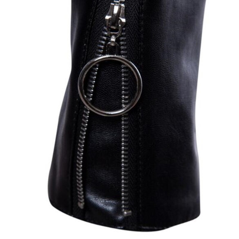 2021. gada jauna vīriešu ziemas ādas jaka, motocikla mētelis, odere ar statīvu apkakli Air Force gadījuma mākslīgā PU brūna vējjaka S-5XL