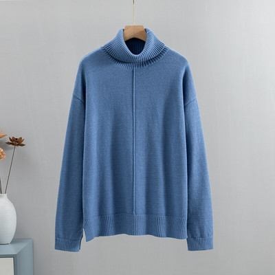 GIGOGOU Υψηλής ποιότητας Oversized Χαλαρό Φθινοπωρινό Χειμώνα Γυναικείο πουλόβερ με ζιβάγκο Μόδα Πλεκτό Ζεστό πουλόβερ Γυναικείο πουλόβερ