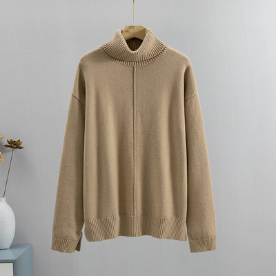 GIGOGOU Υψηλής ποιότητας Oversized Χαλαρό Φθινοπωρινό Χειμώνα Γυναικείο πουλόβερ με ζιβάγκο Μόδα Πλεκτό Ζεστό πουλόβερ Γυναικείο πουλόβερ