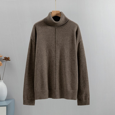 GIGOGOU Υψηλής ποιότητας Oversized Χαλαρό Φθινοπωρινό Χειμώνα Γυναικείο πουλόβερ με ζιβάγκο Μόδα Πλεκτό Ζεστό πουλόβερ Γυναικείο πουλόβερ