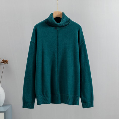 GIGOGOU Υψηλής ποιότητας Oversized Χαλαρό Φθινοπωρινό Χειμώνα Γυναικείο πουλόβερ με ζιβάγκο Μόδα Πλεκτό Ζεστό πουλόβερ Γυναικείο πουλόβερ