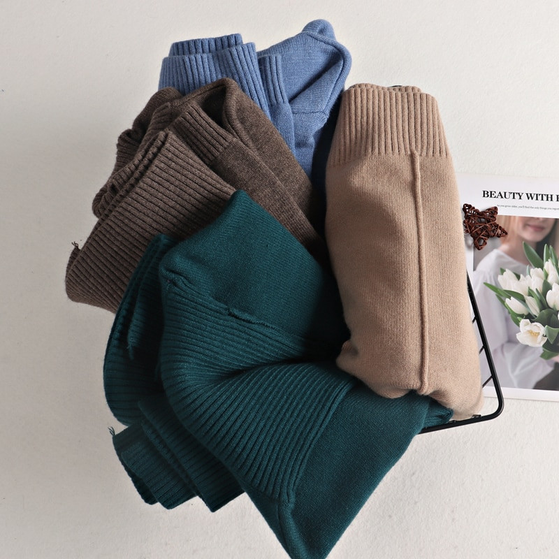 GIGOGOU Υψηλής ποιότητας Oversized Χαλαρό Φθινοπωρινό Χειμώνα Γυναικείο πουλόβερ με ζιβάγκο Μόδα Πλεκτό Ζεστό πουλόβερ Γυναικείο πουλόβερ