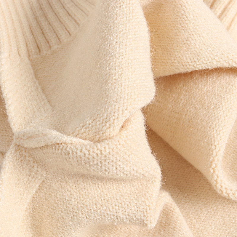 GIGOGOU Υψηλής ποιότητας Oversized Χαλαρό Φθινοπωρινό Χειμώνα Γυναικείο πουλόβερ με ζιβάγκο Μόδα Πλεκτό Ζεστό πουλόβερ Γυναικείο πουλόβερ