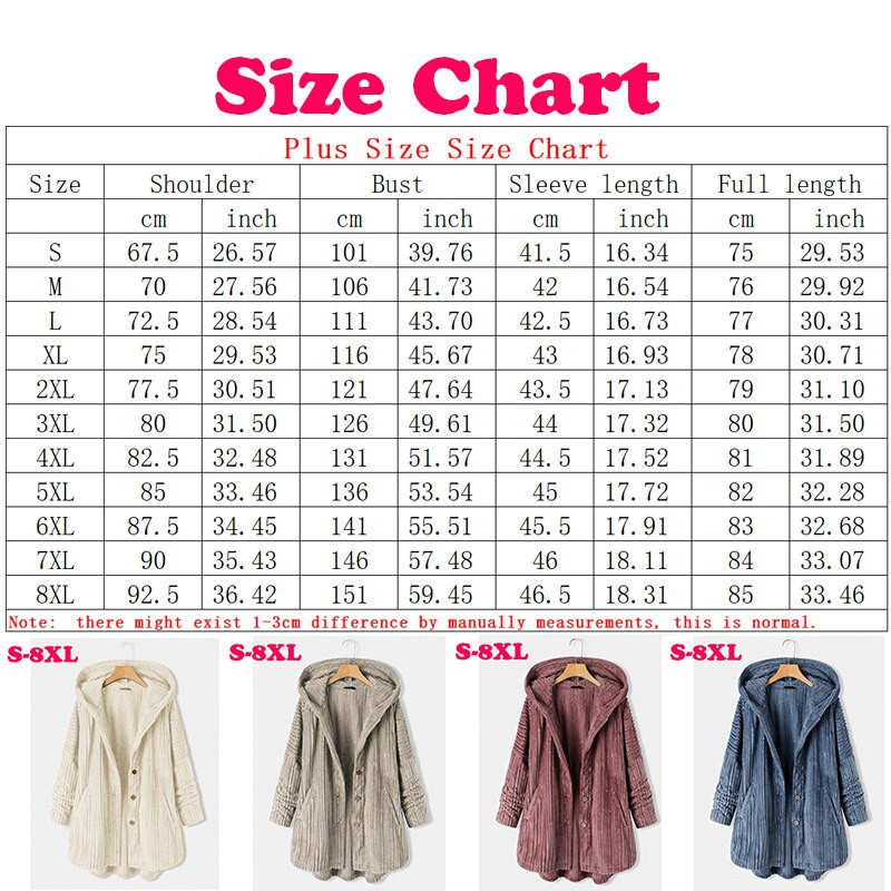 Plus Size Γυναικεία Ρούχα 8xl Φθινοπωρινό Χειμερινό Μονό Στήθος Μονόστηθο Φαρδύ Μακρυμάνικο Παλτό με Κουκούλα Γυναικεία Παλτό Plus Size