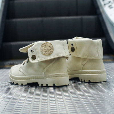 Pavasara un rudens sieviešu retro ikdienas zābaki āra augstie apavi modes neslīdoši īsi zābaki audekla darba apavi