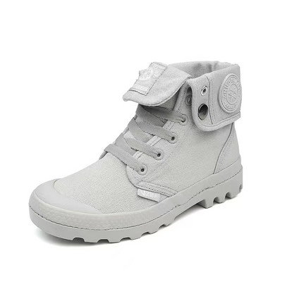 Pavasara un rudens sieviešu retro ikdienas zābaki āra augstie apavi modes neslīdoši īsi zābaki audekla darba apavi