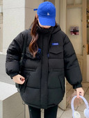 Sieviešu ziemas jaka 2022. gada jauns, silts, biezs kokvilnas Parka Mujer ikdienas plāns, melns mētelis, ziemas mētelis ar kapuci, sieviešu apģērbs