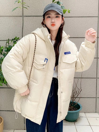 Sieviešu ziemas jaka 2022. gada jauns, silts, biezs kokvilnas Parka Mujer ikdienas plāns, melns mētelis, ziemas mētelis ar kapuci, sieviešu apģērbs