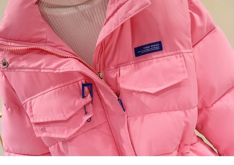 Sieviešu ziemas jaka 2022. gada jauns, silts, biezs kokvilnas Parka Mujer ikdienas plāns, melns mētelis, ziemas mētelis ar kapuci, sieviešu apģērbs