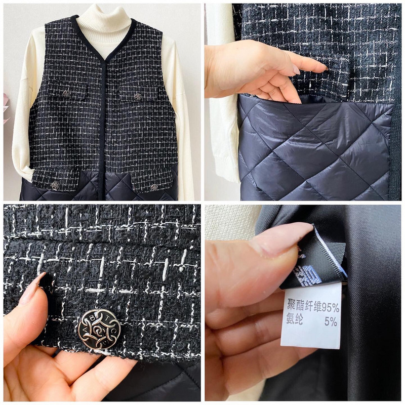 Sieviešu ziemas jakas bez piedurknēm, 2022. gada biroja dāmas, garas, V veida kakla izgriezuma sievietes, silta veste, 4XL