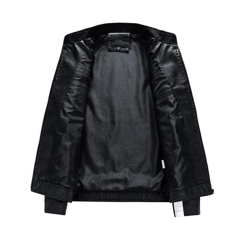 MJNONG zīmols vīriešu rudens jauns Causal vintage ādas jaka mētelis vīriešiem pavasara motors motociklistu kabata PU ādas jaka vīriešiem