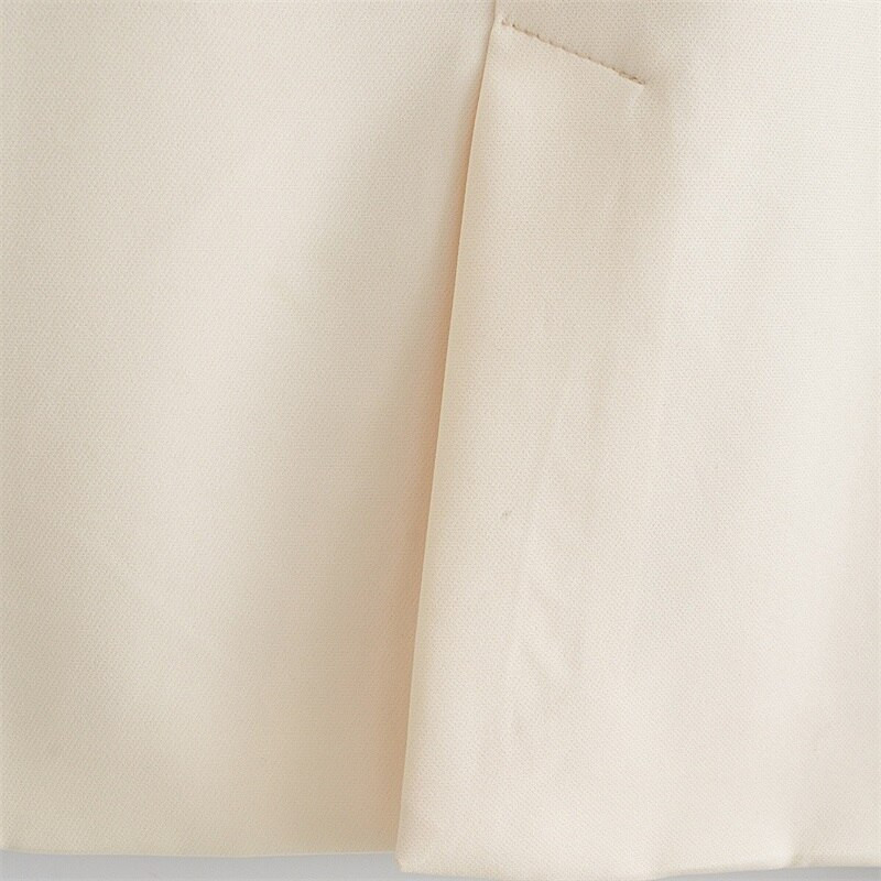 ZXQJ sieviešu 2021. g. Mode, cieta, sānos iegriezta veste ar vienu pogu, vintage uzvalks, apkakle bez piedurknēm virsdrēbes, elegants Veste femme