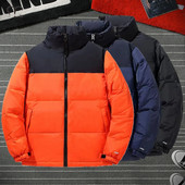 Vīriešu dūnu mēteļi ziemas bieza ikdienas virsjaka Vīriešu jaka siltā statīvā apkakle vējjaka 2022 4XL rāvējslēdzējs vēja necaurlaidīgs biznesa hombre