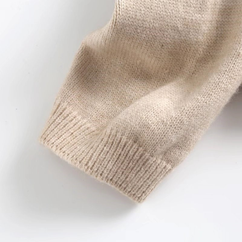 Modishdutti 2022. gada rudens ziemas sieviešu lielizmēra trikotāžas džemperis, sieviešu modes retro stila džemperis ar garām piedurknēm