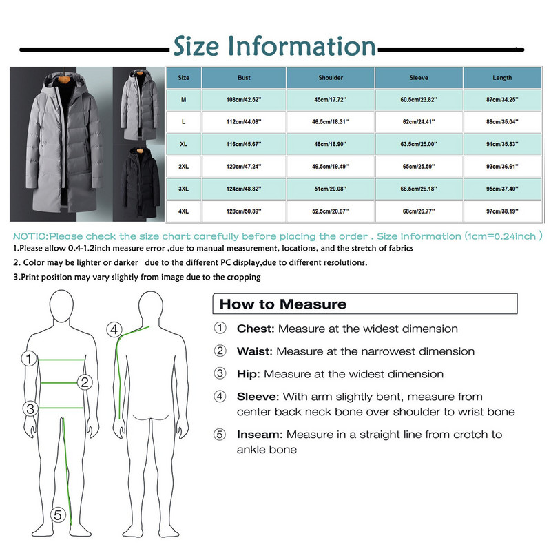 Vīriešu ziemas pagarināta polsterēta jaka Parka Long Section 2021 Jauna silta bieza jaka Ārdrēbes Vēja necaurlaidīgs mētelis ar kapuci liela izmēra