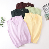 Korejas mode 2020 Japāna Skolas meiteņu formas tērps Veste Džemperis Navy Ikdienas ielas apģērbs Modes retro sieviešu jauni topi PZ3071