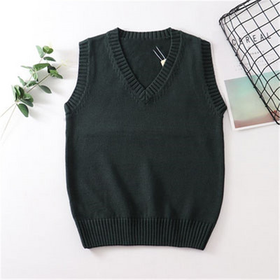 Korejas mode 2020 Japāna Skolas meiteņu formas tērps Veste Džemperis Navy Ikdienas ielas apģērbs Modes retro sieviešu jauni topi PZ3071