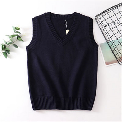 Korejas mode 2020 Japāna Skolas meiteņu formas tērps Veste Džemperis Navy Ikdienas ielas apģērbs Modes retro sieviešu jauni topi PZ3071