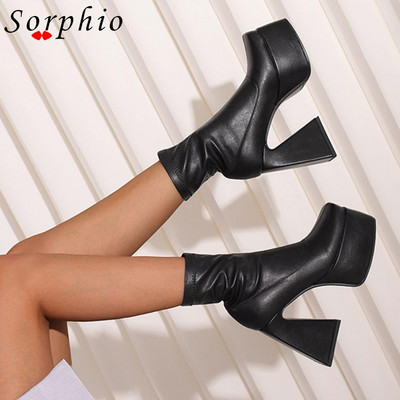 Γυναικείες μπότες μοτοσικλέτας για γυναίκες πλατφόρμα Strange Heel Fashion Γυναικεία παπούτσια 2022 Καλοκαίρι δημοφιλές στυλ με φερμουάρ