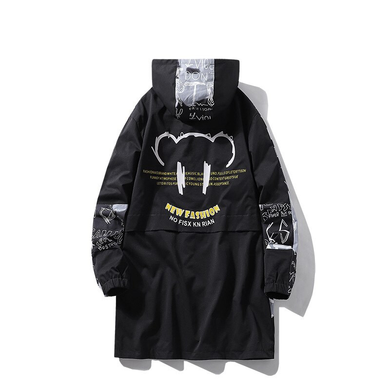 Modes Trenč Jaka Vīriešu Garš Mētelis Pavasara Rudens Brīvs Skaists Vīriešu Jauna Pusaudžu Jaka Vēja necaurlaidīga Dropshipping