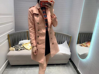 Pavasara un rudens korejiešu sieviešu gara vējjaka ar divrindu vējjaku ar sieviešu mēteli Ikdienas brīvs mētelis