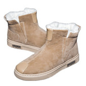 Marka Zimske čizme Plišane čizme za snijeg Muške super tople crne muške čizme za vanjsku upotrebu Okrugle prste Slip-On Udobne ležerne ravne cipele