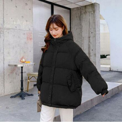 Sieviešu biezs silts parka mētelis brīvs liels sieviešu ziemas mētelis ar kapuci Virsdrēbes sieviešu jakas parkas